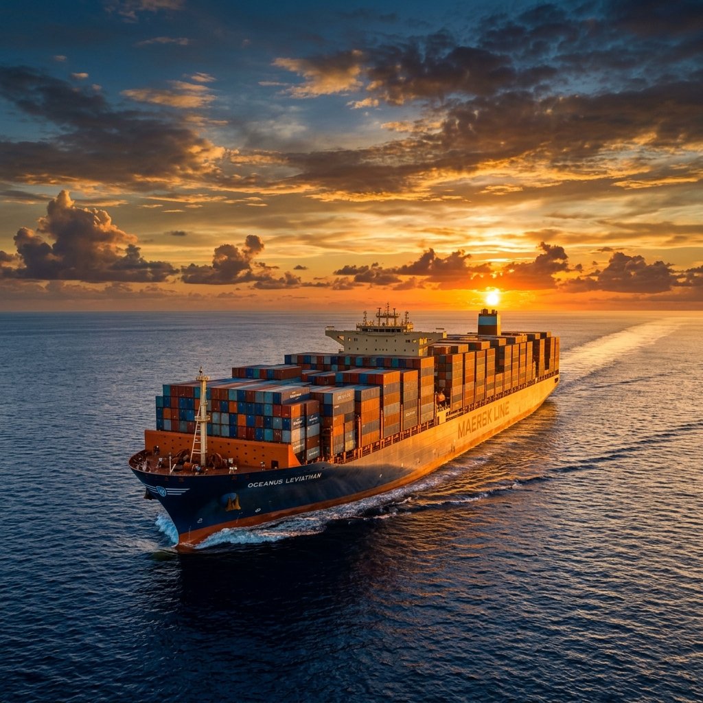 Cargo ship background